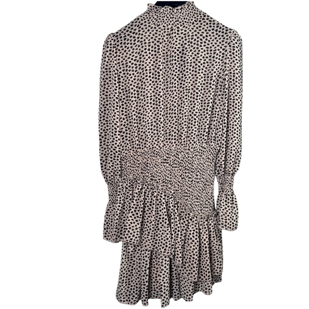 NWT FashionNova Women’s Let’s Talk Tea Mini Dress Taupe Mini Dress Size Small - Picture 9 of 11